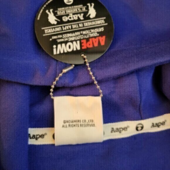 BAPE  - by A Bathing Ape Retro 90s inspired Hoodie Oversized Sz S - L NWT - Picture 8 of 10